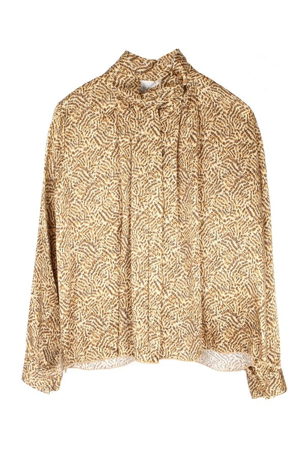 Forte Forte Eagle Print Silk Shirt - Oro Forte Forte Eagle Print Silk Shirt - Oro