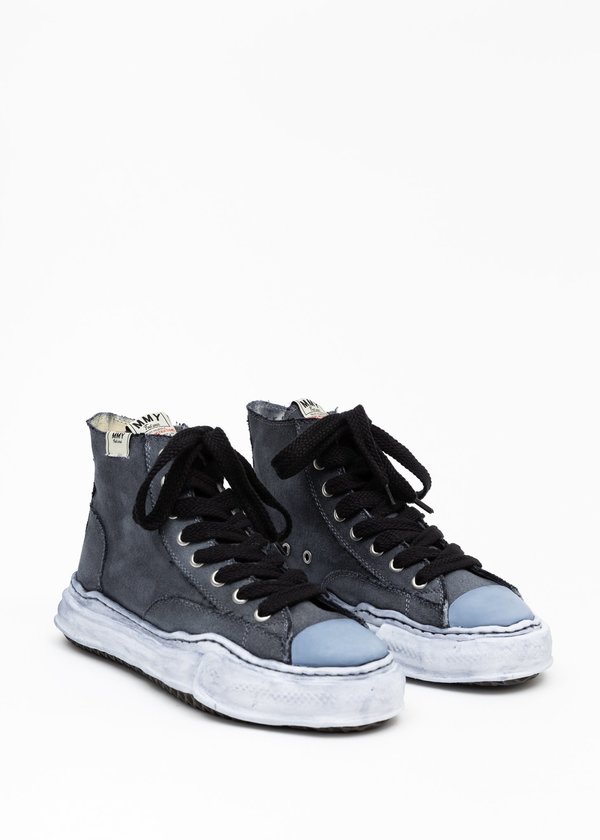 Mihara Yasuhiro Original Sole Overdyed Hitop Sneaker - Black Mihara Yasuhiro Original Sole Overdyed Hitop Sneaker - Black