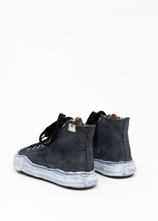 Mihara Yasuhiro Original Sole Overdyed Hitop Sneaker - Black Mihara Yasuhiro Original Sole Overdyed Hitop Sneaker - Black