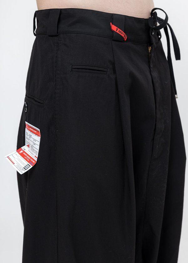 Mihara Yasuhiro Over Sized Smooth Chino Pants - Black Mihara Yasuhiro Over Sized Smooth Chino Pants - Black