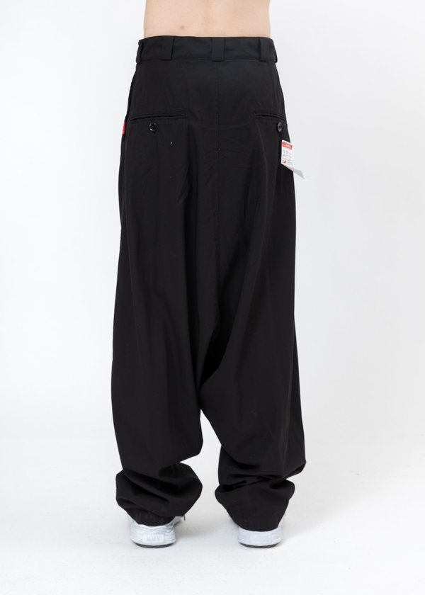 Mihara Yasuhiro Over Sized Smooth Chino Pants - Black Mihara Yasuhiro Over Sized Smooth Chino Pants - Black