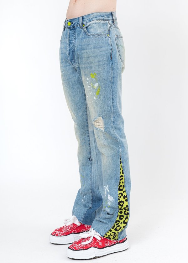 LXVI Patchwork Jeans - Light Blue LXVI Patchwork Jeans - Light Blue