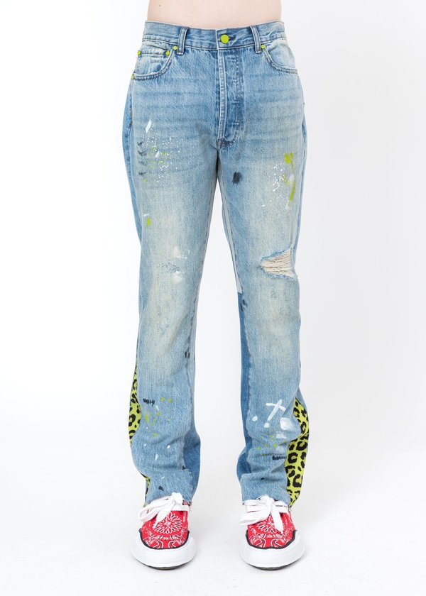 LXVI Patchwork Jeans - Light Blue LXVI Patchwork Jeans - Light Blue