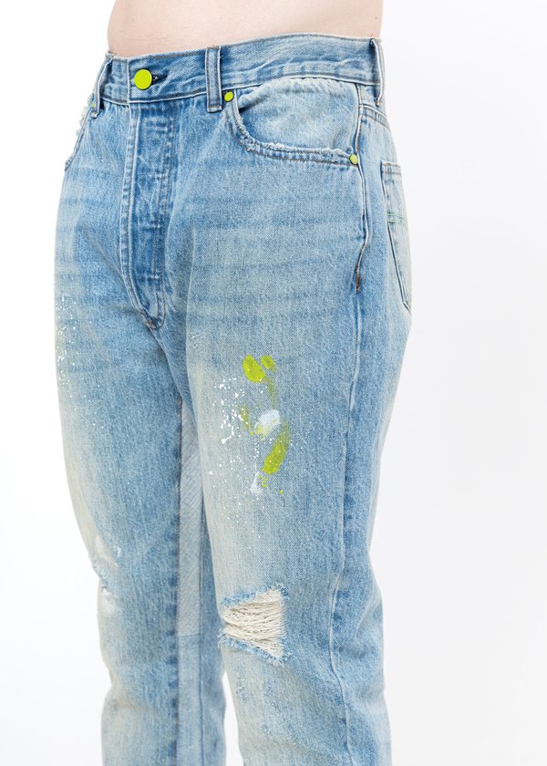 LXVI Patchwork Jeans - Light Blue LXVI Patchwork Jeans - Light Blue
