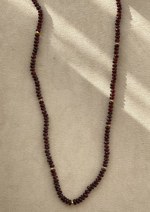 Lena Skadegard Necklace - Red Garnet/18k Gold Lena Skadegard Necklace - Red Garnet/18k Gold