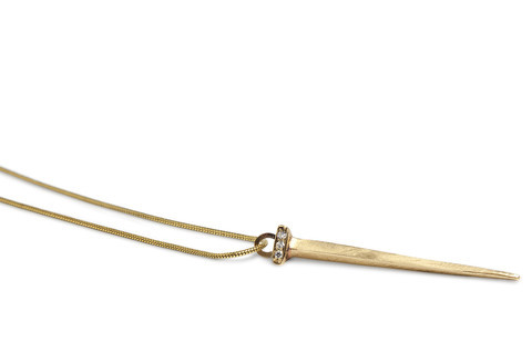 MercurialNYC Mercurial Crystal Nail Necklace MercurialNYC Mercurial Crystal Nail Necklace