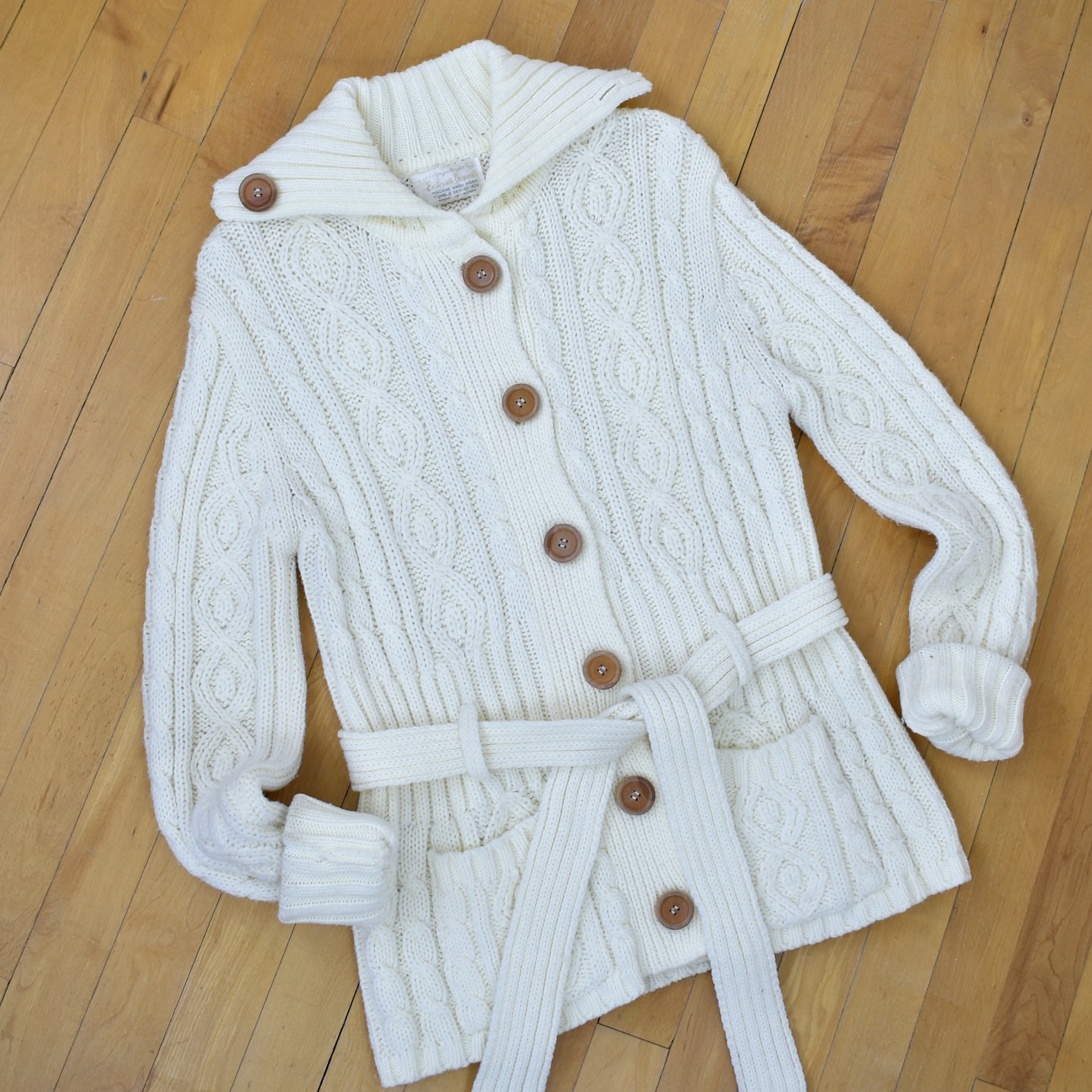 Cable knit wrap cardigan Clearance