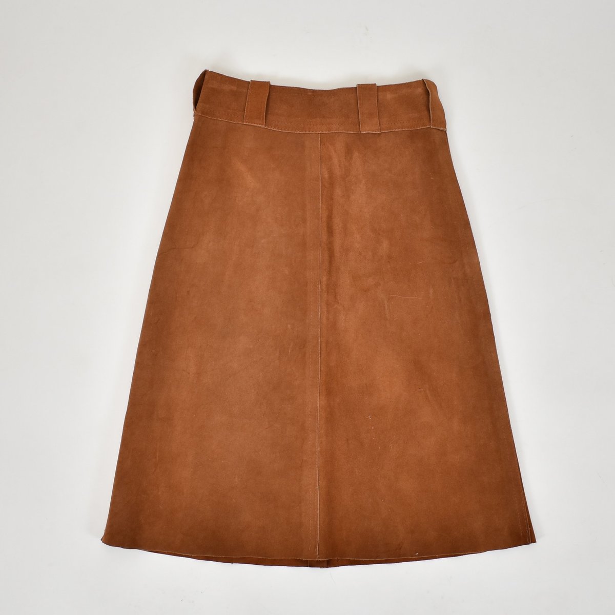 Vintage Suede Maxi Skirt Rust Garmentory