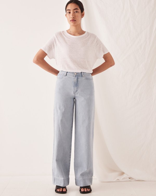 Assembly Label Wide Leg Jean - Pacific Blue Assembly Label Wide Leg Jean - Pacific Blue