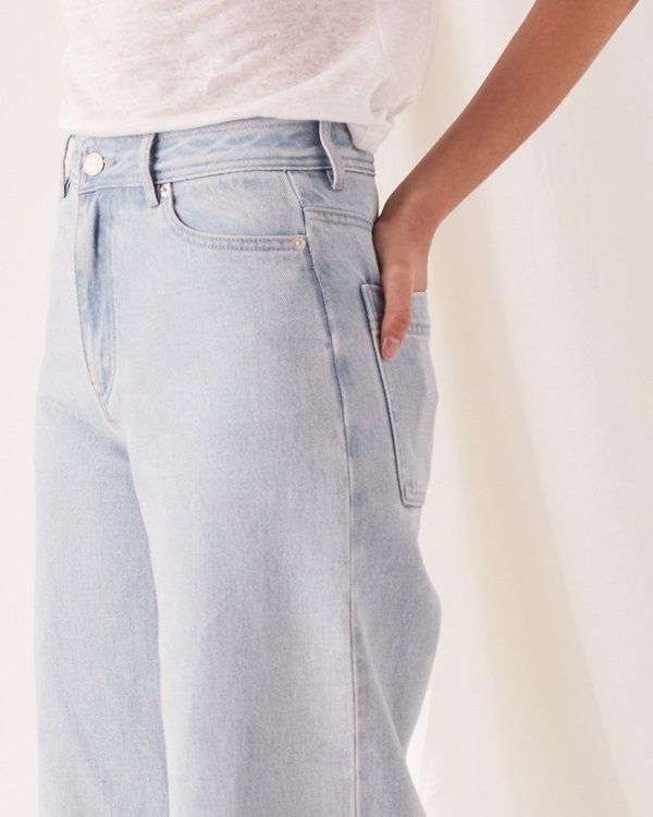 Assembly Label Wide Leg Jean - Pacific Blue Assembly Label Wide Leg Jean - Pacific Blue