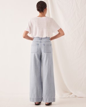 Assembly Label Wide Leg Jean - Pacific Blue Assembly Label Wide Leg Jean - Pacific Blue