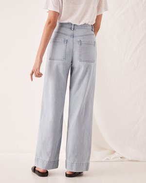Assembly Label Wide Leg Jean - Pacific Blue Assembly Label Wide Leg Jean - Pacific Blue