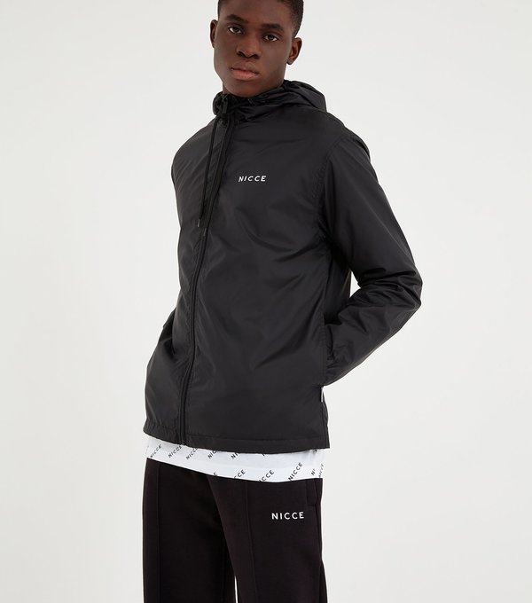 Nicce Core Logo Windbreaker - Black Nicce Core Logo Windbreaker - Black
