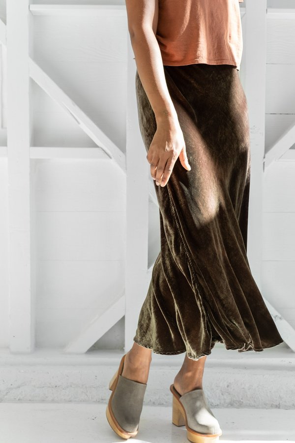 Cp Shades Velvet Tanya Skirt - Algae Cp Shades Velvet Tanya Skirt - Algae