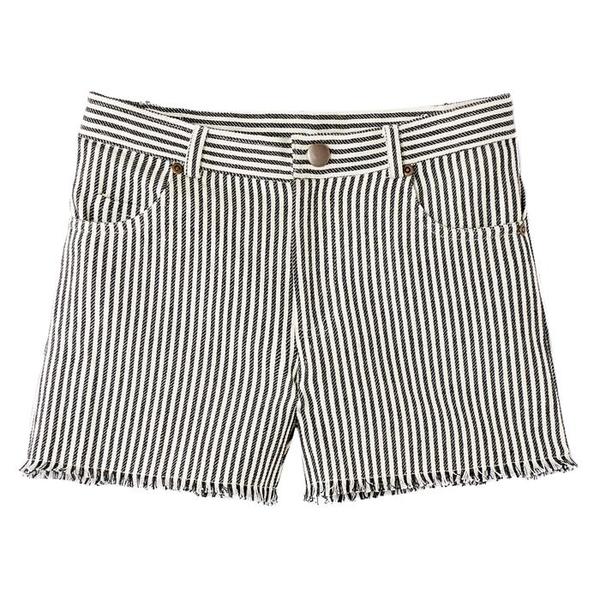Kids Polder Girl Dustin CR Shorts - Grey Stripes Kids Polder Girl Dustin CR Shorts - Grey Stripes