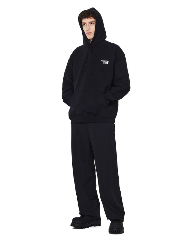 Balenciaga Wool Straight Trousers - Black Balenciaga Wool Straight Trousers - Black