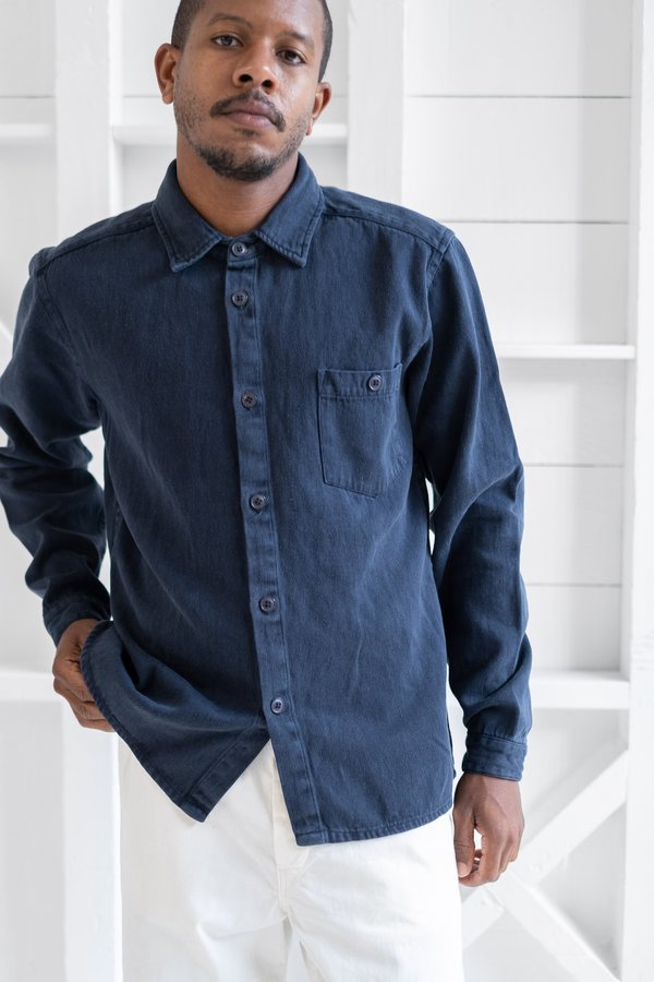 Jungmaven TOPANGA SHIRT top - NAVY Jungmaven TOPANGA SHIRT top - NAVY