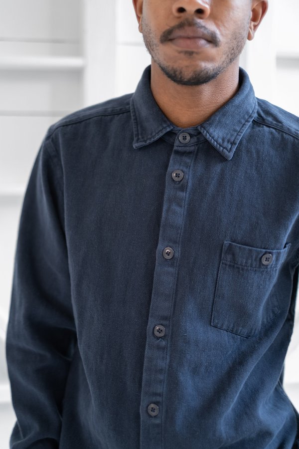 Jungmaven TOPANGA SHIRT top - NAVY Jungmaven TOPANGA SHIRT top - NAVY