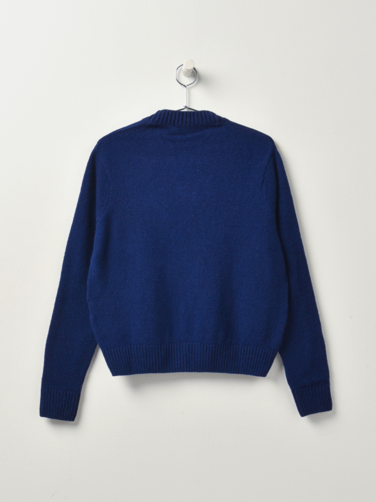 Maison Kitsuné LAMBSWOOL BOXY PROFILE FOX PATCH CARDIGAN - DARK 