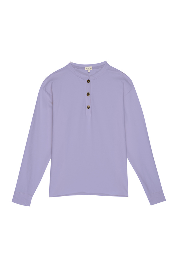 Donni. Henley Tee Long Sleeve - Lilac Donni. Henley Tee Long Sleeve - Lilac