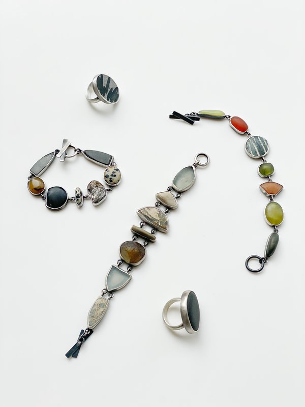 Terri Logan Stone Bracelet - Sterling silver Terri Logan Stone Bracelet - Sterling silver