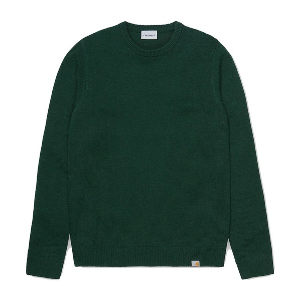 Carhartt WIP Allen Sweater - Bottle Green Carhartt WIP Allen Sweater - Bottle Green