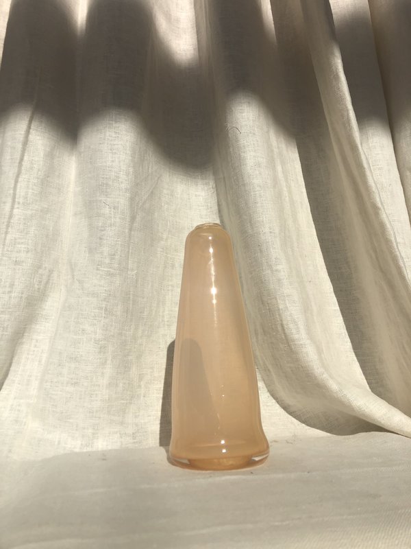 Gary Bodker Designs BIG GEM TALL VASE - PEACH Gary Bodker Designs BIG GEM TALL VASE - PEACH