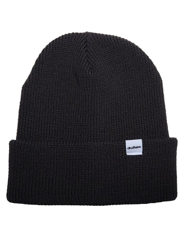 Druthers Cardigan Knit Beanie - Washed Black Druthers Cardigan Knit Beanie - Washed Black