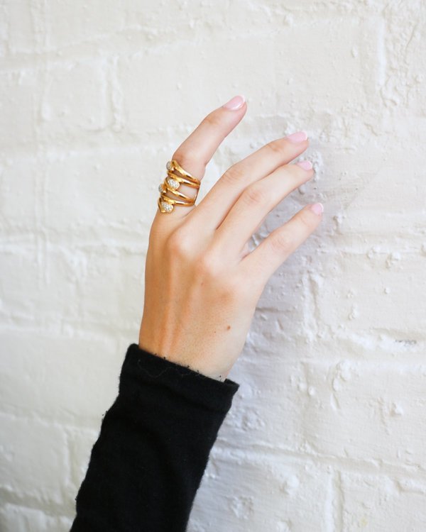 Pre-loved Diamond Cuff Ring - yellow gold/diamond Pre-loved Diamond Cuff Ring - yellow gold/diamond