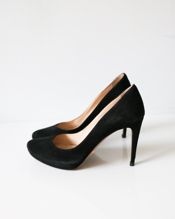Prada Black Suede Pumps, Size 37.5 Prada Black Suede Pumps, Size 37.5