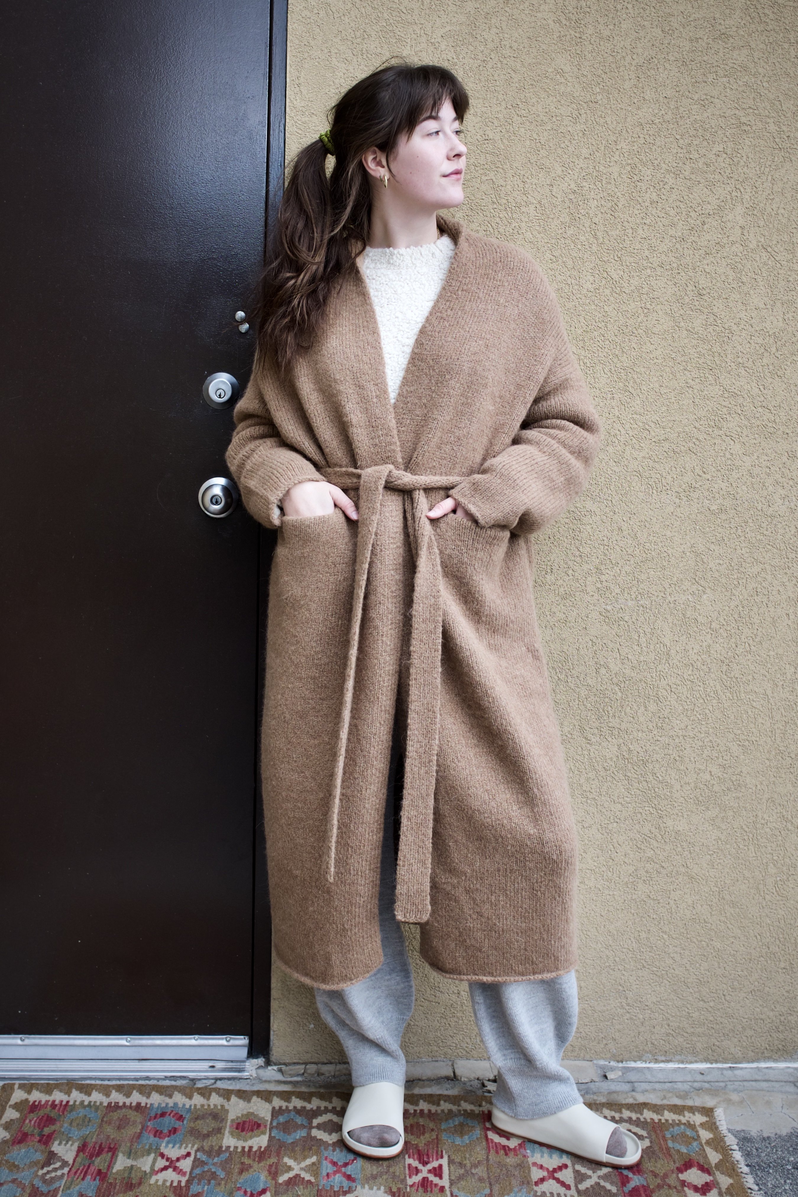 Lauren Manoogian Fluffy Robe Coat - Incense | Garmentory