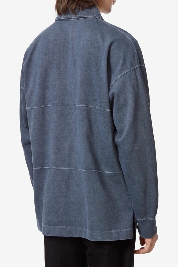 Schnayderman's Garment Dyed Rugby Shirt - Mood Indigo Schnayderman's Garment Dyed Rugby Shirt - Mood Indigo