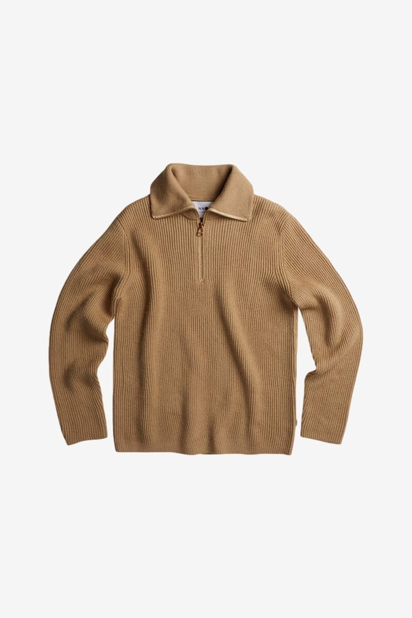 NN07 Holger Wool Half-Zip Sweater - Camel NN07 Holger Wool Half-Zip Sweater - Camel