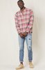 PRESIDENTS Chatham Japan Check Washed Shirt - RED/WHITE B43 - Thumbnail 1