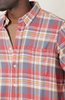 PRESIDENTS Chatham Japan Check Washed Shirt - RED/WHITE B43 - Thumbnail 3