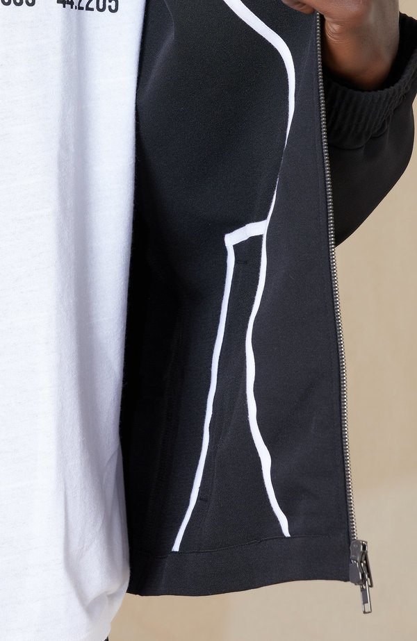 Lot78 Crêpe Bomber - black Lot78 Crêpe Bomber - black