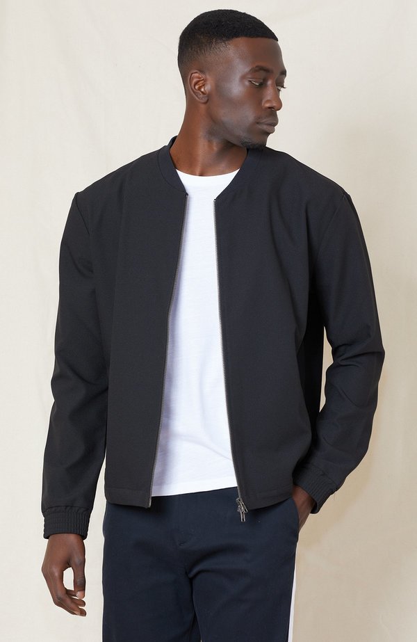 Lot78 Crêpe Bomber - black Lot78 Crêpe Bomber - black