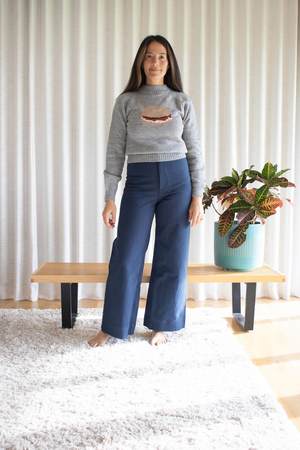 Rachel Antonoff Shmear Pullover - Grey Bagel Rachel Antonoff Shmear Pullover - Grey Bagel
