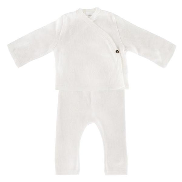 KIDS Pequeno Tocon Baby Two Piece Set - Natural Cream KIDS Pequeno Tocon Baby Two Piece Set - Natural Cream