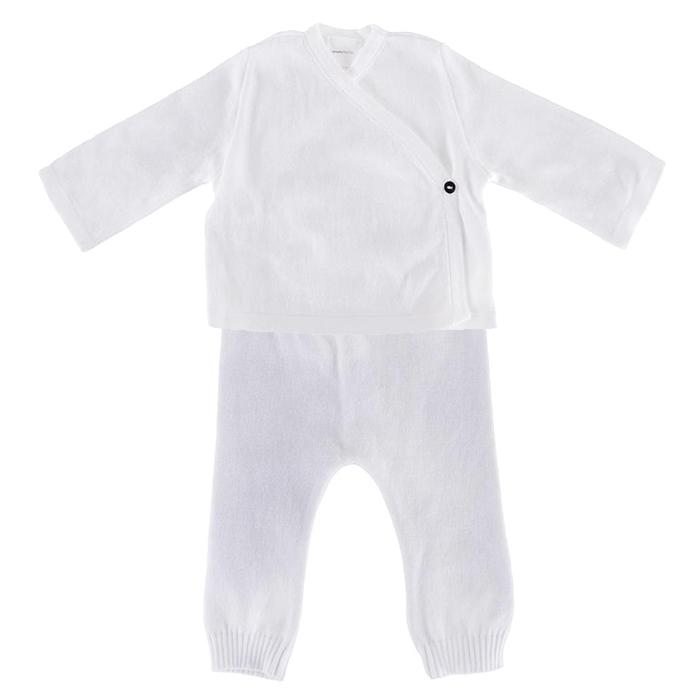 KIDS Pequeno Tocon Baby Two Piece Set White Garmentory