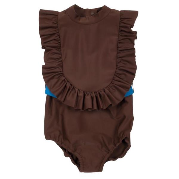 Kids Tambere Swimsuit - Chocolate Brown Kids Tambere Swimsuit - Chocolate Brown