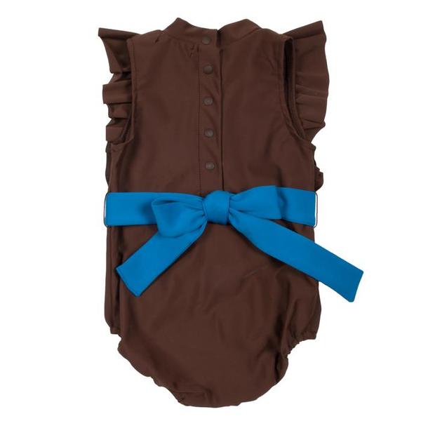Kids Tambere Swimsuit - Chocolate Brown Kids Tambere Swimsuit - Chocolate Brown