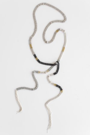 STEPHANIE SCHNEIDER NO. 7 SHAWL NECKLACE - Sterling Silver STEPHANIE SCHNEIDER NO. 7 SHAWL NECKLACE - Sterling Silver
