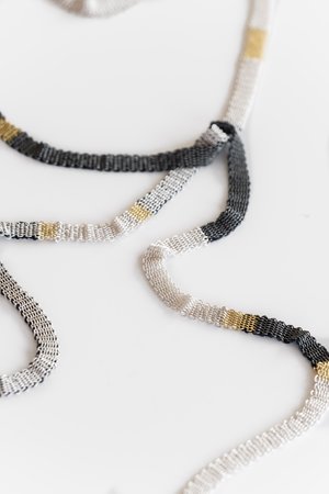 STEPHANIE SCHNEIDER NO. 7 SHAWL NECKLACE - Sterling Silver STEPHANIE SCHNEIDER NO. 7 SHAWL NECKLACE - Sterling Silver