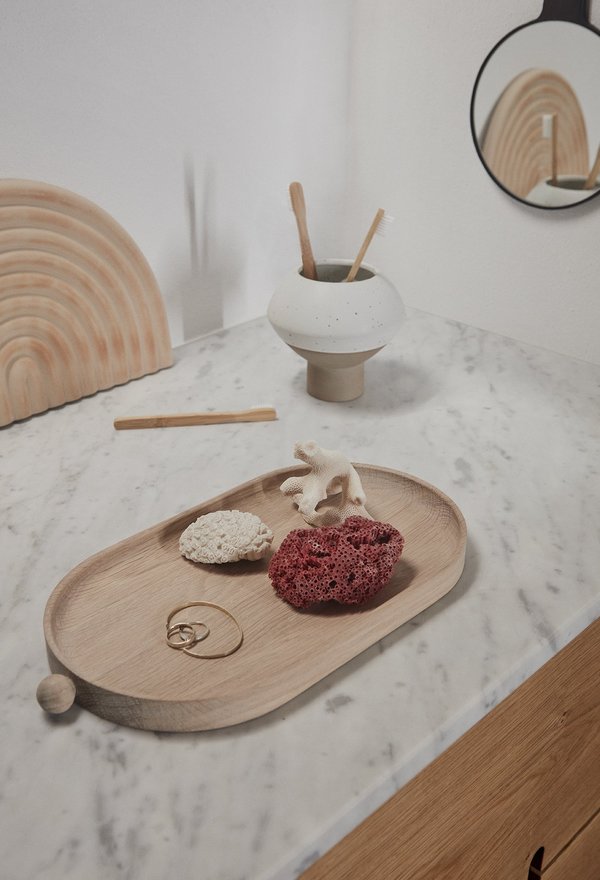 OYOY Inka Wood Tray - brown OYOY Inka Wood Tray - brown