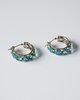 PRE-LOVED Blue Topaz Earrings - Gold/blue - Thumbnail 2