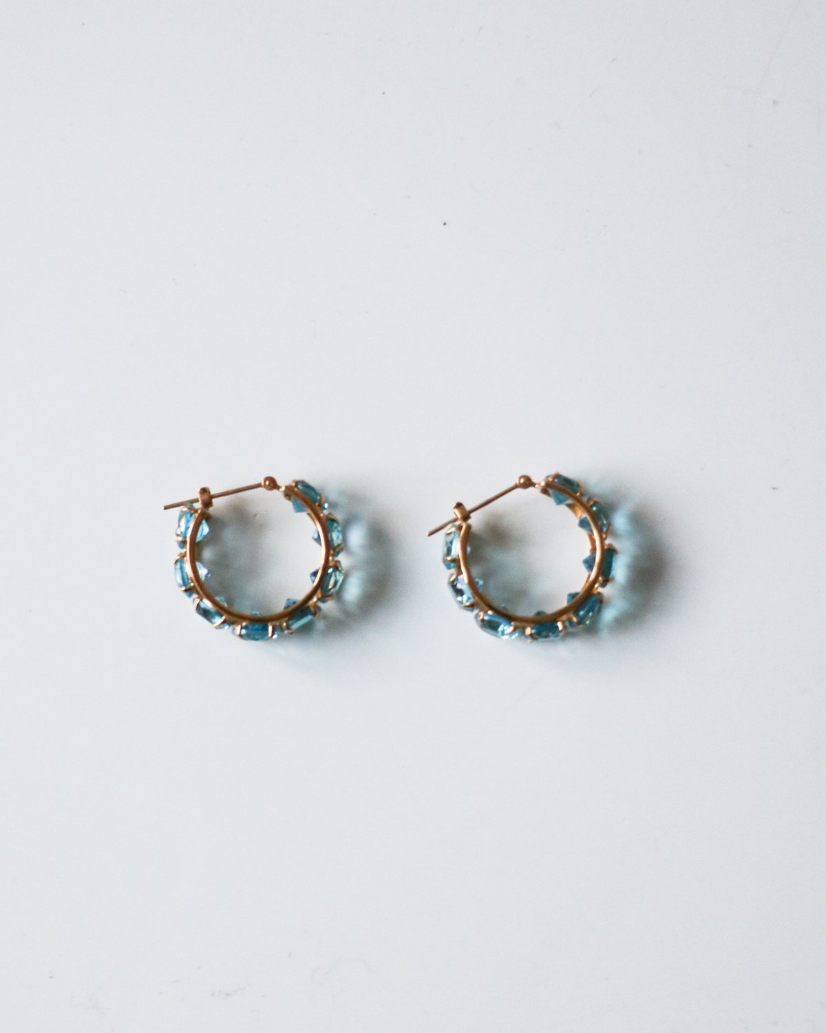 PRE-LOVED Blue Topaz Earrings - Gold/blue - Image 3 of 3