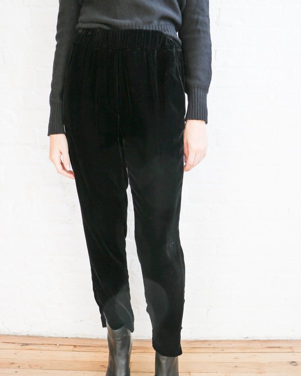 Sandro Velvet Ankle Zip Pants, Size 2 Sandro Velvet Ankle Zip Pants, Size 2