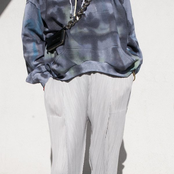 Pleats Please by Issey Miyake Thicker Bottoms Tapered Pants - Gray