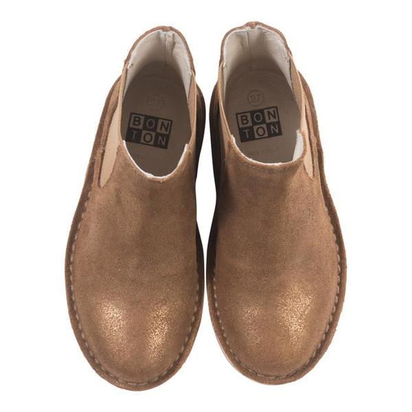 KIDS Bonton Child Leather Boots - Brown KIDS Bonton Child Leather Boots - Brown